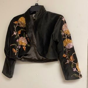Vintage jacket embroidered and beaded L